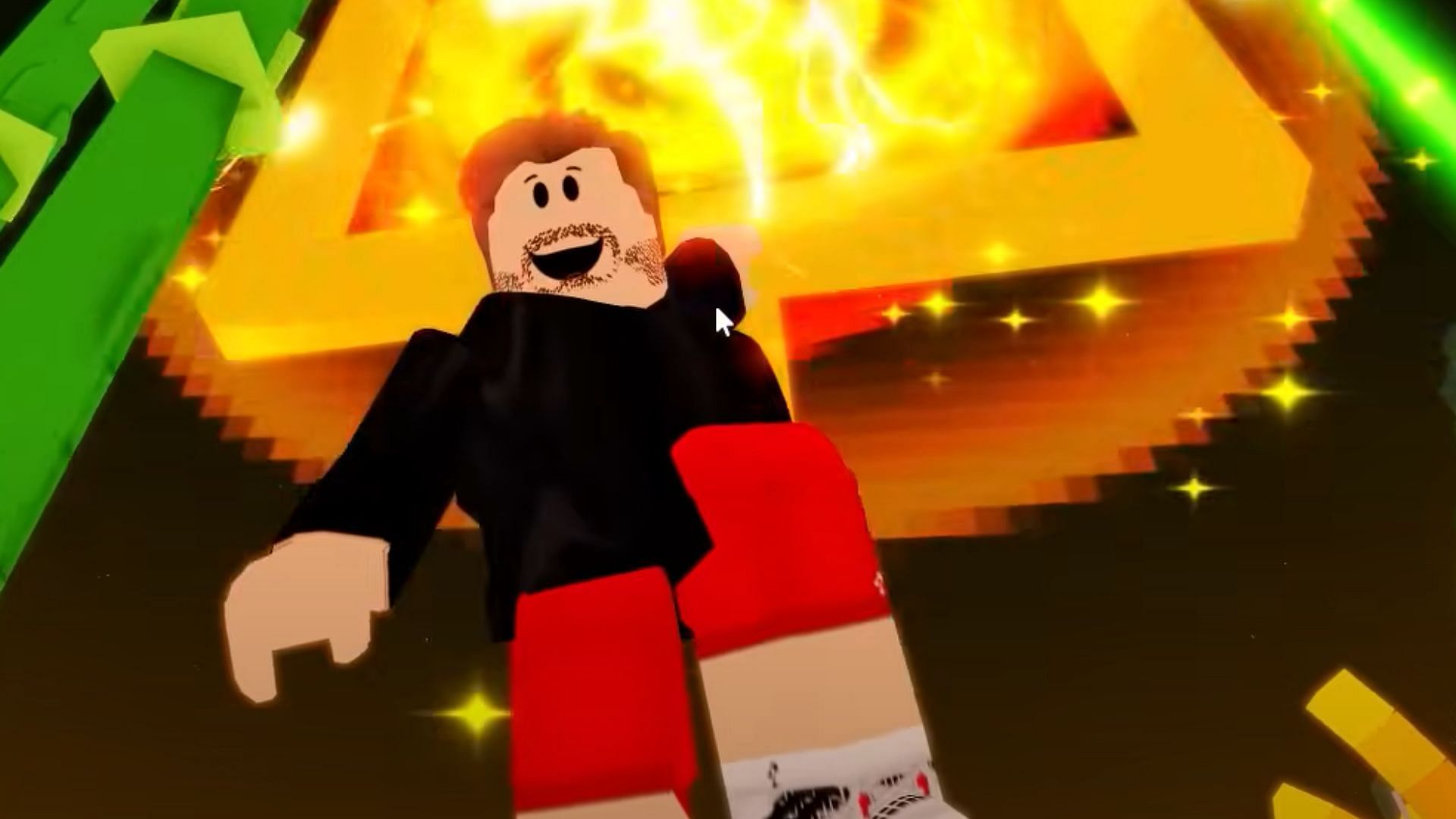 Travis Kelce's avatar during the Post-Dunk sub-event (Image via Roblox)